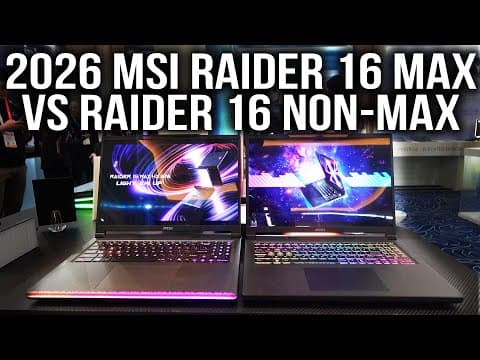 2026 MSI Raider 16 Max vs MSI Raider 16! Both Get OLED 240 hz and Intel CPUs - Which One Is Better?