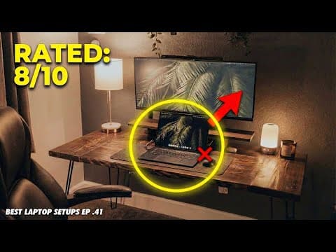 Fixing Your Laptop Setups: Cable Management & Ergonomics Guide! // Best Laptop Setups - 41