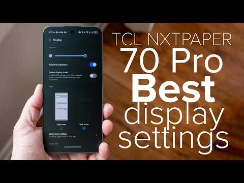 Change these TCL NXTPAPER 70 Pro display settings IMMEDIATELY!