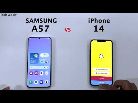 SAMSUNG A57 vs iPhone 14 - Speed Test