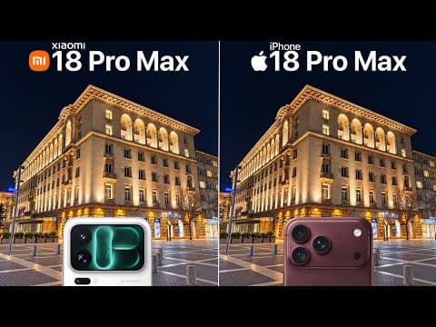 Xiaomi 18 Pro Max VS iPhone 18 Pro Max Camera Test Comparison