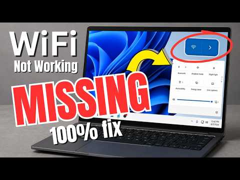 Fix Wifi Icon MISSING or NOT SHOWING on Windows 11 (2026 *NEW*)