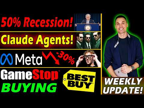 Stock Market Weekly! - GameStop Acquiring Best Buy 😮 50% Chance of Recession 📉 META Collapsing 📉