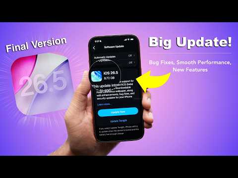 iOS 26.5 Released 🔥 Very Big Update | New Features, Performance, Battery Life (HINDI)