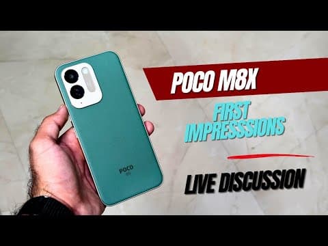 Poco M8X First Impressions - Best Smartphone Under 20,000? #pocom8x #smartphone