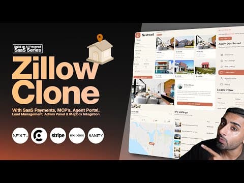 🔴 Lets build a Zillow Clone Marketplace with Next.js 16 (Cursor, Sanity, Clerk Billing, Mapbox, MCP)