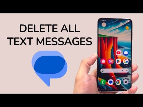 How To Delete ALL Text Messages On Android Phone