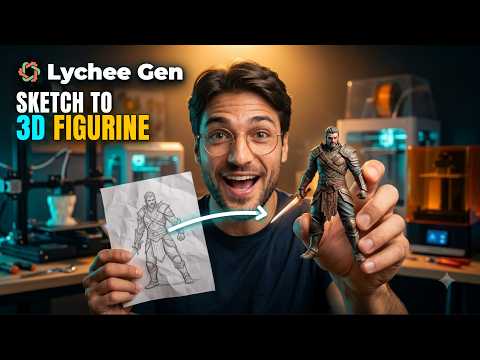 How to Use Lychee Gen 2026 - From Pencil Sketch to Print Ready Figurine in 10 Minutes