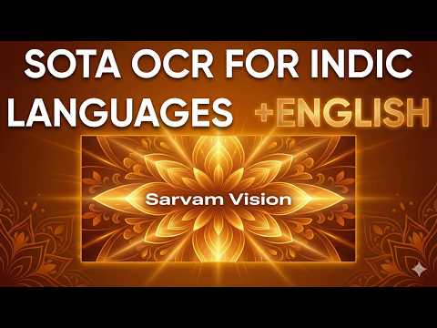 Sarvam Vision SOTA OCR for 22 Indian Languages + English beats Frontier Models
