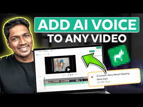 How to Add AI Voice to Videos - in 2 mins