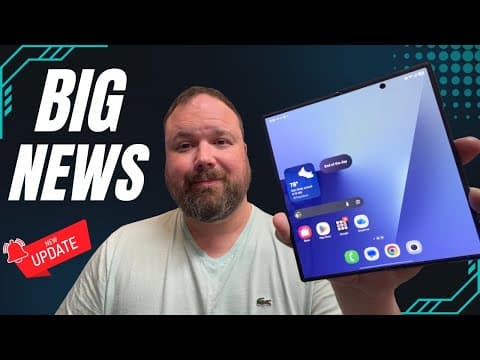 Z Fold 8 SURPRISE Update From Samsung!
