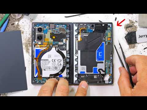 Galaxy Z Fold 8 Teardown - WHERE IS THE TITANIUM ?!