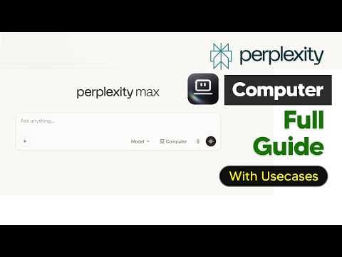 Perplexity AI Computer Tutorial With New Usecases (How To Use Perplexity AI Computer )