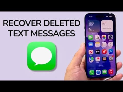How To Recover Deleted Text Messages On iPhone