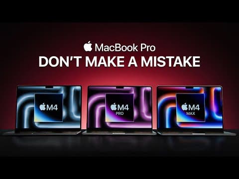 M4 MacBook Pro vs. M4 Pro vs. M4 Max - ULTIMATE MacBook Buying Guide!