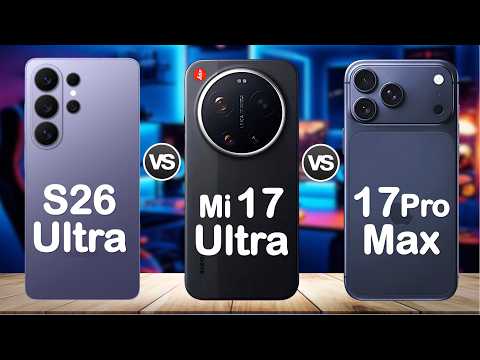 Xiaomi 17 Ultra Vs Samsung Galaxy S26 Ultra Vs iPhone 17 Pro Max