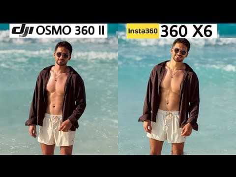 DJI OSMO 360 II VS INSTA360 X6 Full Camera Test Review And Comparison