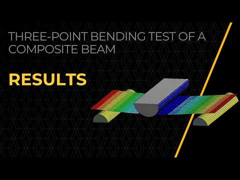 Three-point bending test of a composite beam - Results - Lesson 3