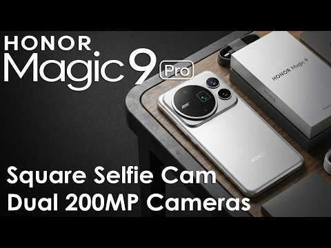 Honor Magic 9 Pro Camera LEAKS! First Android Square Selfie Camera & Dual 200MP Cameras