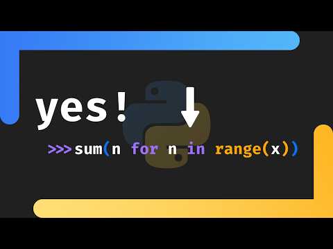 I love Generator Expressions in Python