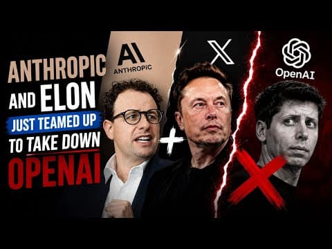 LIVE: Anthropic and Elon just teamed up to take down OpenAI