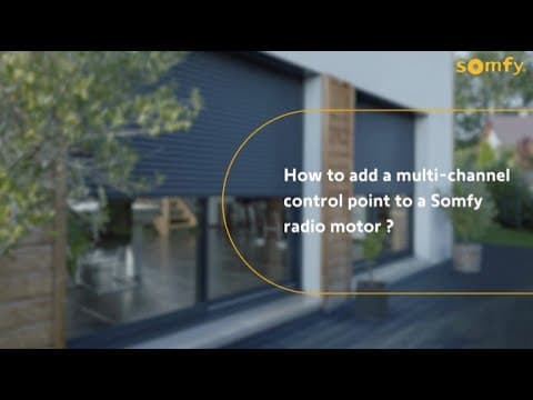 How to Add a Multi-Channel Control Point to a Somfy Radio Motor