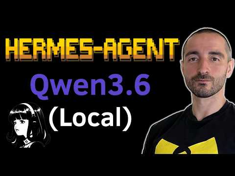 Hermes Agent with Qwen3.6 (Local) | AI App Template with LangChain, LangGraph, llama.cpp | 🔴 Live