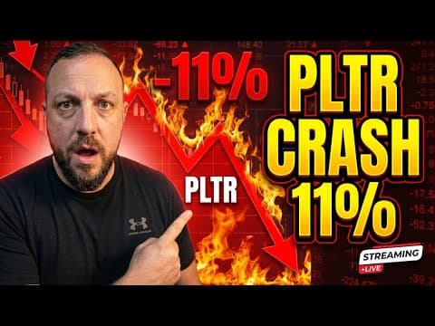 PLTR CRASHES 11%! 🚨 Why "Good" Earnings Weren't Enough (Update)