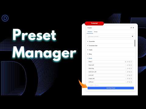 Everything You Need To Know About Divi 5’s New Preset Manager