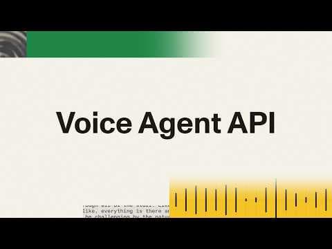 Introducing our Voice Agent API