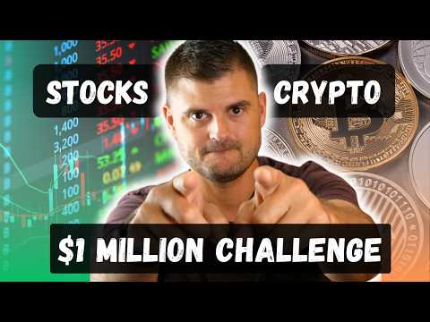 $1 MILLION Portfolio Challenge (Stocks vs. Crypto)