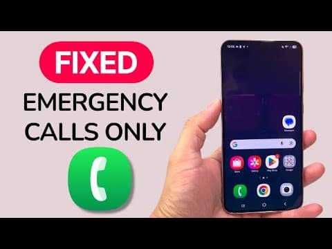 How To Fix SIM Showing Emergency Calls Only On Android Phone