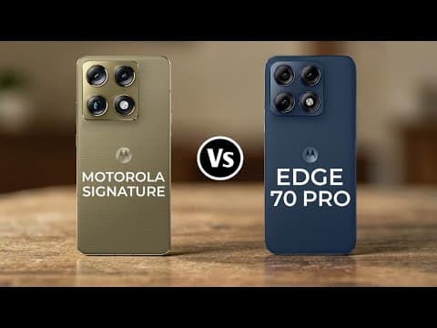 Motorola Signature Vs Motorola Edge 70 Pro