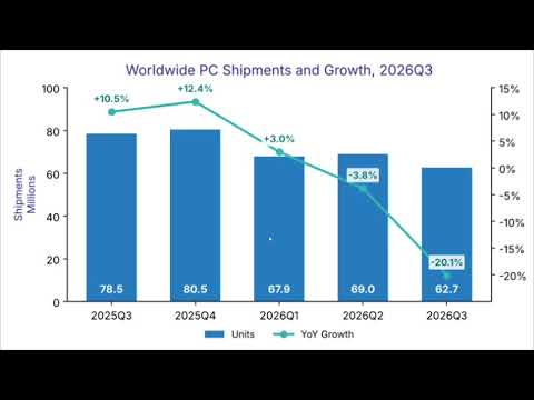 Q3 PC Sales down more than 20 percent says IDC