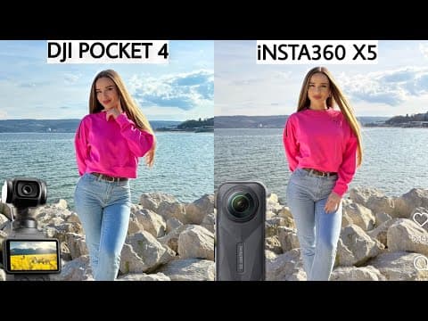 DJI Pocket 4 VS INSTA360 X5 Camera Test