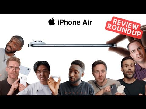 iPhone Air Review Roundup: Stunningly Thin or Too Compromised? (ft MKBHD, MrMobile, Dave2D)