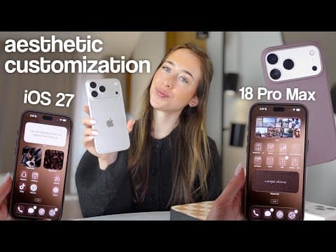 What's on my iPhone 18 Pro Max 🤎 *aesthetic customization* | fall theme, widgets, iOS 27!