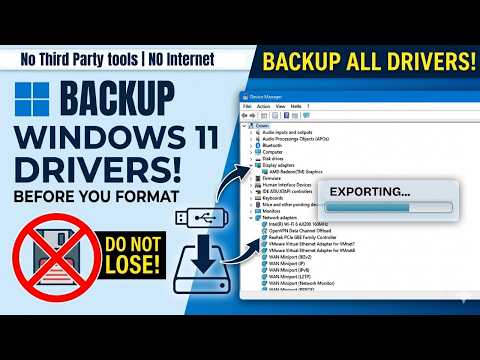 How to Backup ALL Windows DRIVERS Before Formatting in 1 Minute