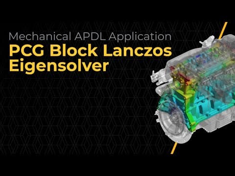 PCG Block Lanczos Performance in the Mechanical APDL Application