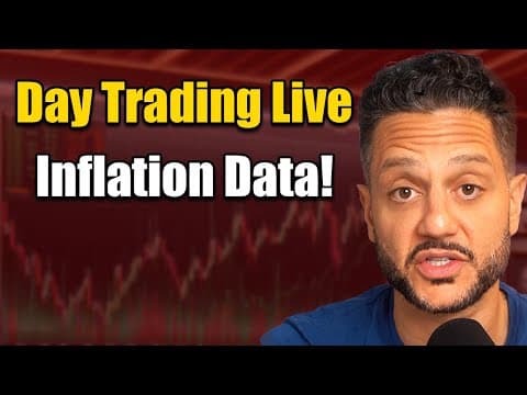 🔴 Day Trading LIVE | CPI Inflation Report
