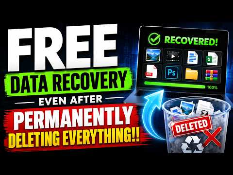 FREE Data Recovery Even After Permanently Deleting Everything!!