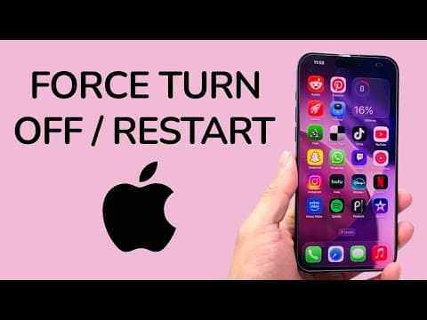 How To Force Turn OFF / Restart iPhone 15 Pro Max - Fix Frozen Screen