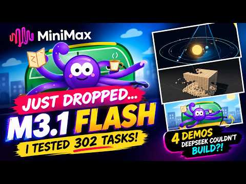 MiniMax M3.1 Flash JUST DROPPED… I Tested 302 Tasks!