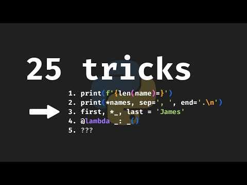 25 Cool Tips & Tricks in Python