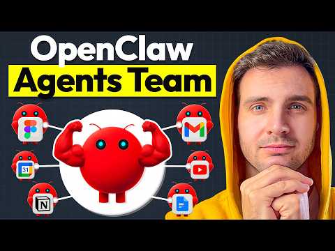 I Run 20 OpenClaw Agents 24/7! Here's How to Set up Agent Teams