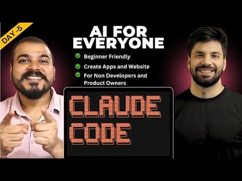 Claude Code for Non-Developers: Vibe Coding Explained + Live Build | Day 5