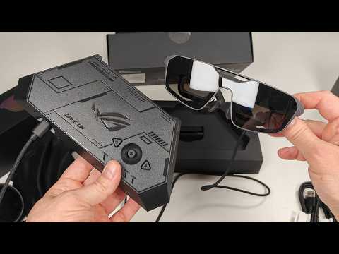 Xreal ROG R1 unboxing and hardware tour: 240Hz micro-OLED smart glasses!