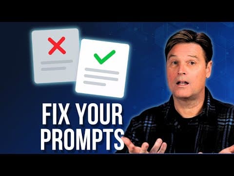 Most People Prompt ChatGPT Wrong — Here’s the Fix