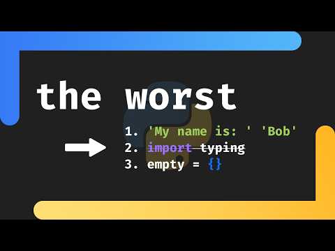 Python's worst features (IMO)