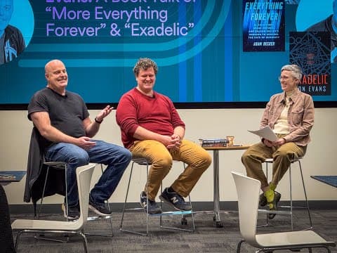 HAI Seminar with Adam Becker & Jon Evans: “More Everything Forever” and “Exadelic”